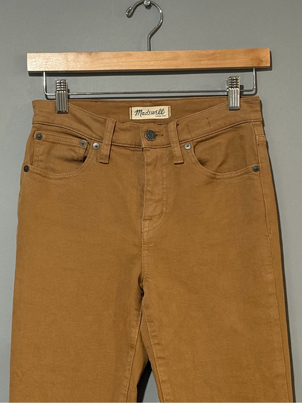 MADEWELL Flea Market Flare Brown High Rise Jeans Size 25 - Picture 4 of 11